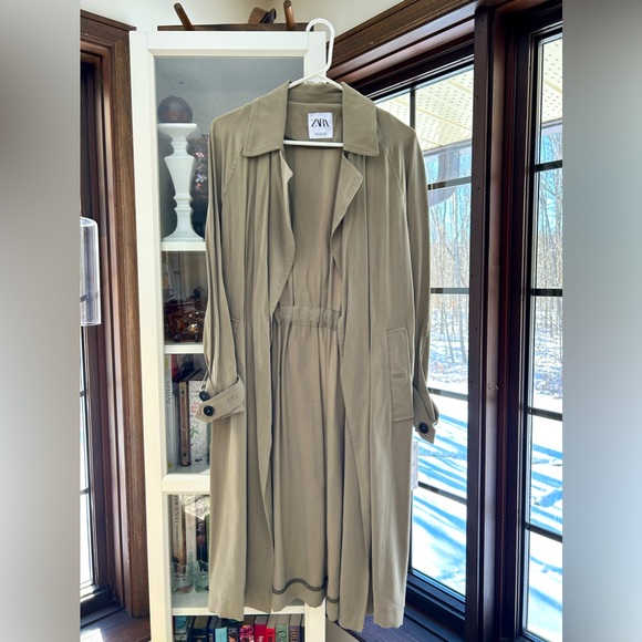 Zara NWT Trench Coat - Picture 8 of 11